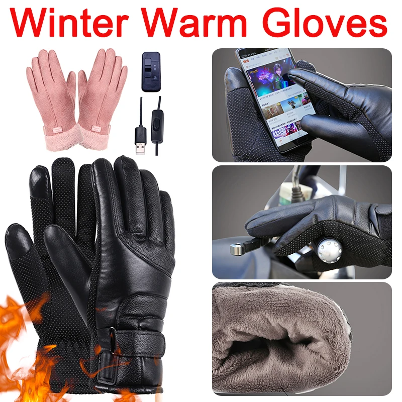 Heated Full Finger Mittens Touch Screen USB Electric Heating Gloves Windproof Constant Temperature for Skiing Riding Hiking
Heated Full Finger Mittens Touch Screen USB Electric Heating Gloves Windproof Constant Temperature for Skiing Riding Hiking