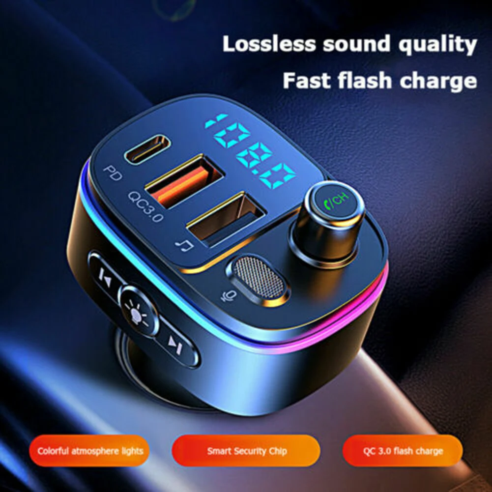 Brand New FM Transmitter Car Charger Car FM Transmitter LED MP3 Music Player Radio USB Charger 7-Color Adapter
Brand New FM Transmitter Car Charger Car FM Transmitter LED MP3 Music Player Radio USB Charger 7-Color Adapter