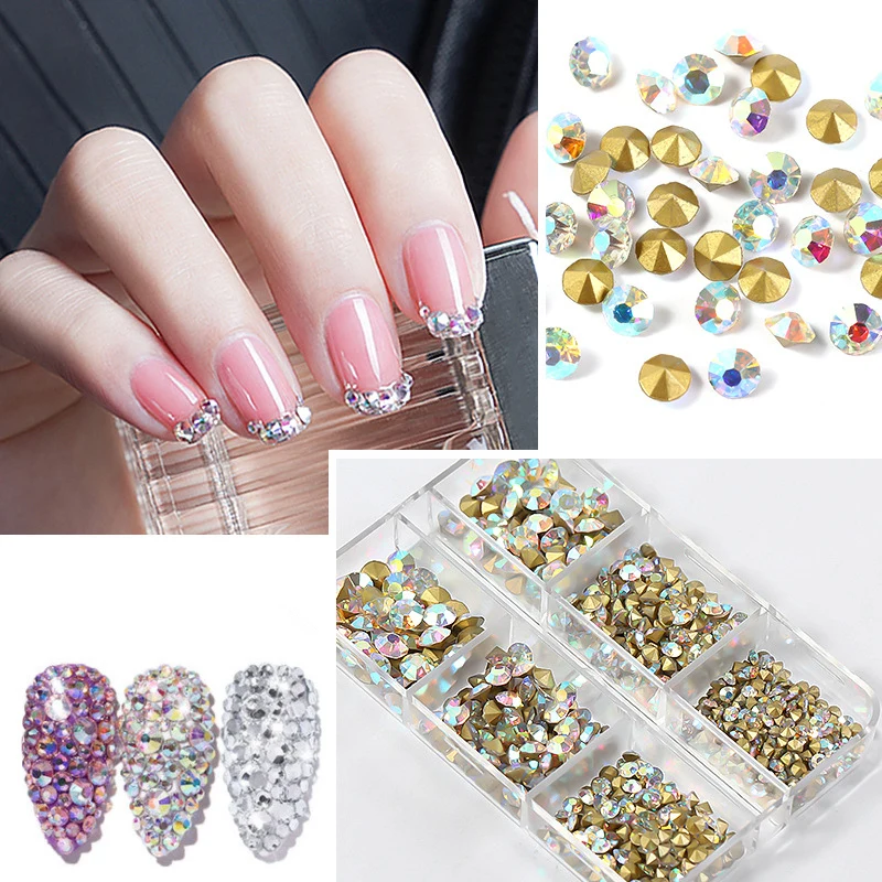 LOLEDE 6Gird Box Crystal Nail Art Rhinestone Gold Silver Clear All Color Flat Bottom Mixed Shape DIY Nail Art 3D Decoration NV01
LOLEDE 6Gird Box Crystal Nail Art Rhinestone Gold Silver Clear All Color Flat Bottom Mixed Shape DIY Nail Art 3D Decoration NV01