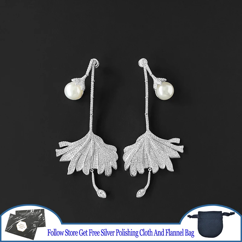 Water Lily Fan Shaped Earrings Flower Pearl S925 Sterling Silver High End Elegant Woman Unique Jewelry Classic Birthday Present
Water Lily Fan Shaped Earrings Flower Pearl S925 Sterling Silver High End Elegant Woman Unique Jewelry Classic Birthday Present
