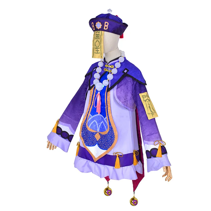 Qiqi Косплей Костюм Genshin удар и шляпа JiangShi Одежда и аксессуары Qiqi парик серая фиолетовая косичка волос для игр головной убор
Qiqi Косплей Костюм Genshin удар и шляпа JiangShi Одежда и аксессуары Qiqi парик серая фиолетовая косичка волос для игр головной убор