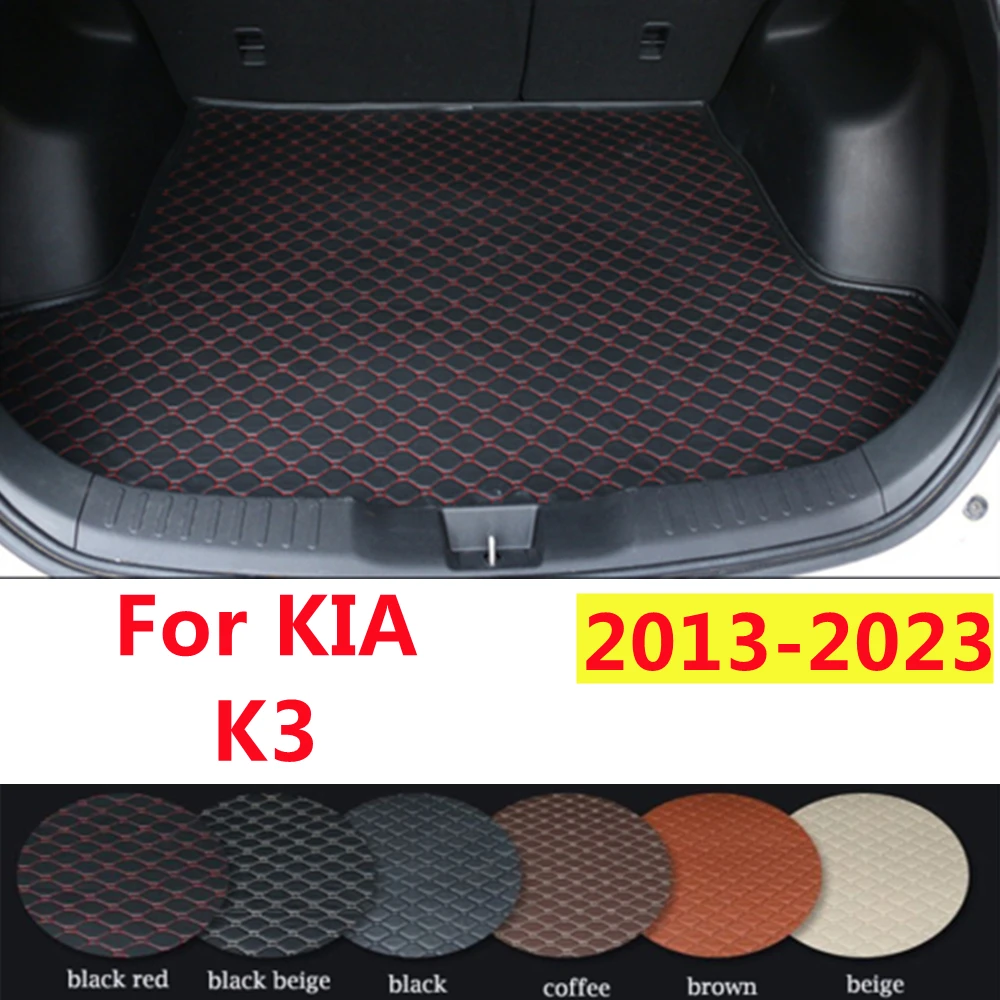 

SJ Custom подходит для KIA K3 2013-14-15-16-17-18-2023 водонепроницаемый автомобильный коврик для багажника авто задний поднос для багажника поднос для грузового ковра протектор