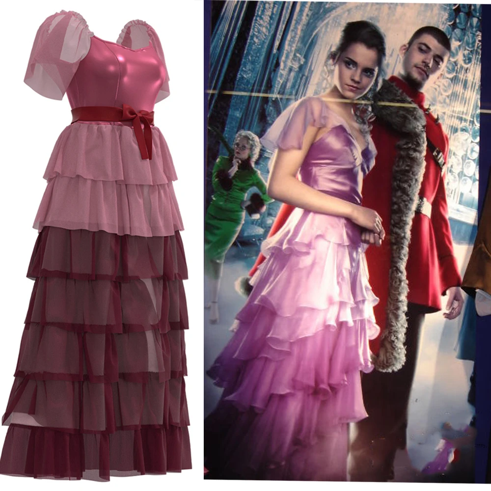 2022 Harry Potter Hermione Pink Dress Costume Clothes Cos Costume Performance Clothes for Girls Women Summer Party Dress
2022 Harry Potter Hermione Pink Dress Costume Clothes Cos Costume Performance Clothes for Girls Women Summer Party Dress