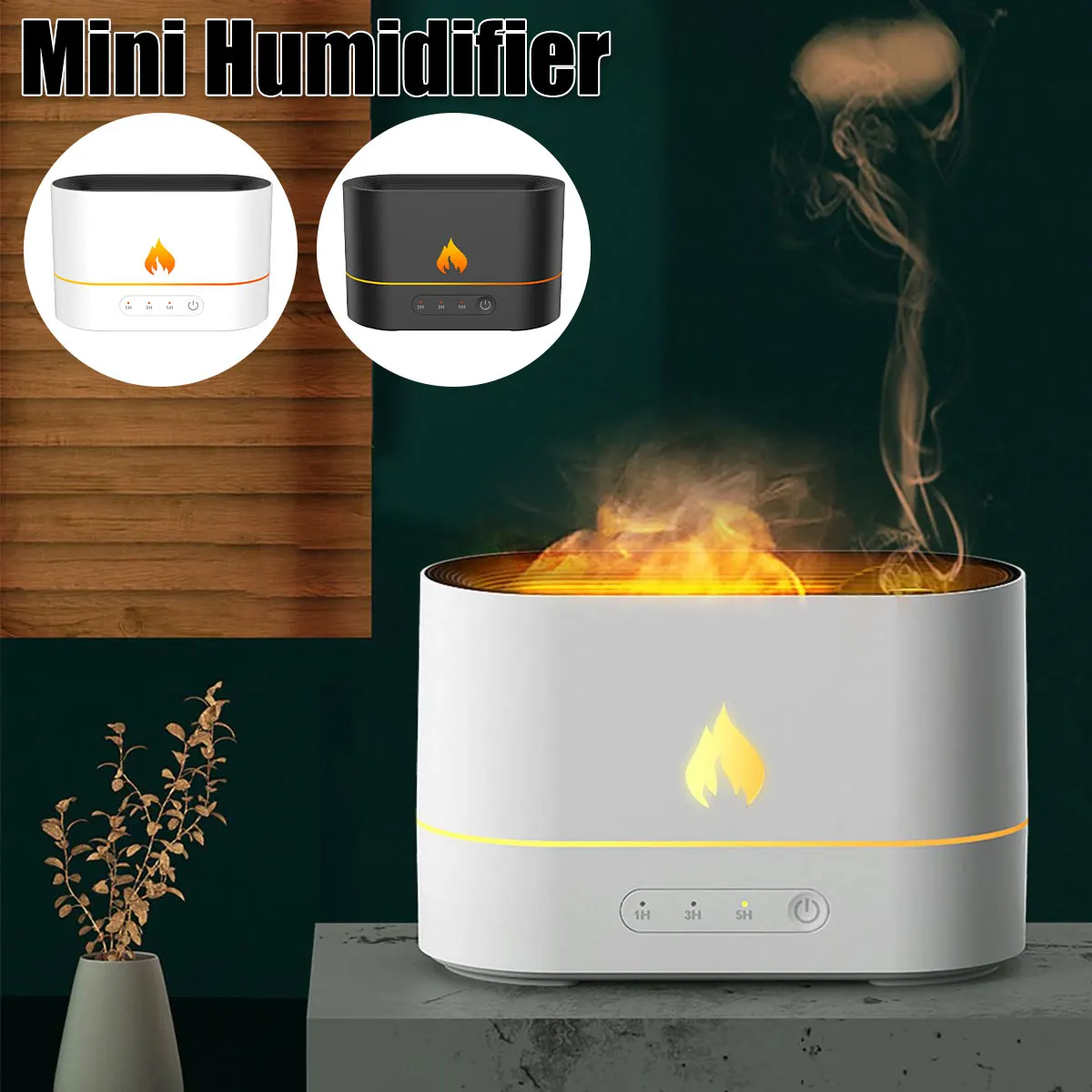 Mini Humidifier Air Humidifier Cool Mist Humidifier with Flame Effect Reusable Portable Personal USB Desktop Humidifier Aroma 
Mini Humidifier Air Humidifier Cool Mist Humidifier with Flame Effect Reusable Portable Personal USB Desktop Humidifier Aroma