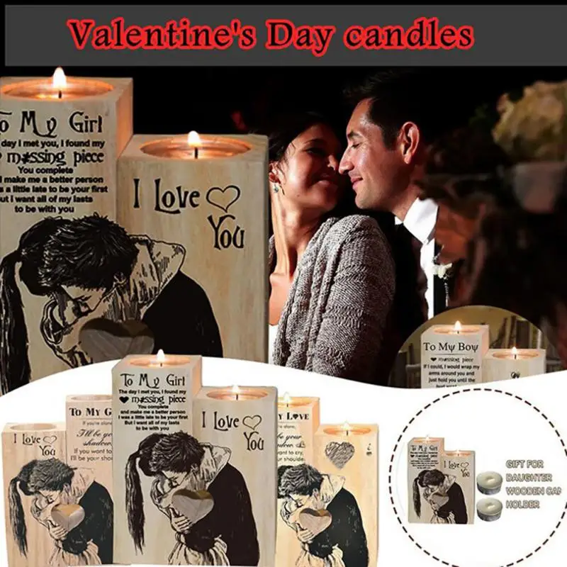 Heart-shaped Candle Holder Wooden Couple Holder Girlfriend Anniversary Craft Desktop Ornaments Candlestick Shelf Home Decor Tool
Heart-shaped Candle Holder Wooden Couple Holder Girlfriend Anniversary Craft Desktop Ornaments Candlestick Shelf Home Decor Tool