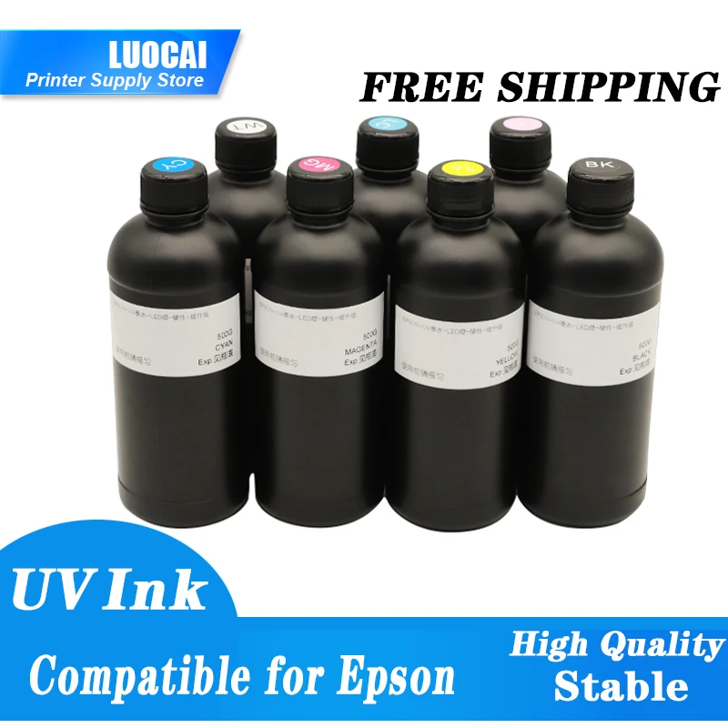 Soft Ink 500ML Bottle LED UV Ink For Epson R290 R330 1390 1400 1410 1500W UV Printer Ink Universal UV Ink
Soft Ink 500ML Bottle LED UV Ink For Epson R290 R330 1390 1400 1410 1500W UV Printer Ink Universal UV Ink