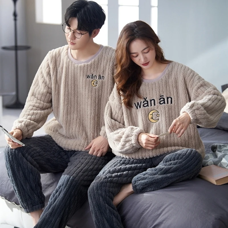 QUHENG Flannel Winter Pajamas Set for Women Man 2022 Autumn Pijamas Full Sleeve Warm Home Clothes Suits Pyjama Sleepwear Suit
QUHENG Flannel Winter Pajamas Set for Women Man 2022 Autumn Pijamas Full Sleeve Warm Home Clothes Suits Pyjama Sleepwear Suit