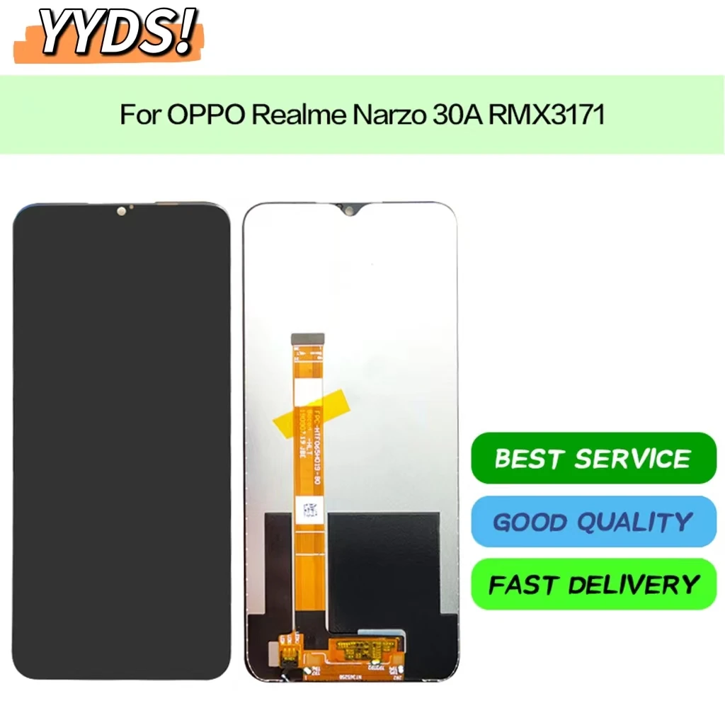 100% Tested 6.5" Original LCD For OPPO Realme Narzo 30A RMX3171 LCD Display Touch Screen Digitizer Assembly Parts
100% Tested 6.5" Original LCD For OPPO Realme Narzo 30A RMX3171 LCD Display Touch Screen Digitizer Assembly Parts