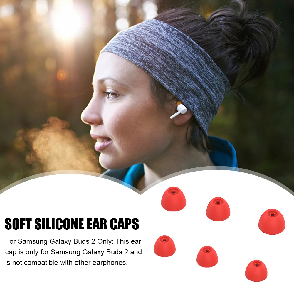 6pcs Silicone Ear Tips for Samsung Galaxy Buds 2 Wireless Earphone Earplug Caps Eartips Headset Earbuds Cover Replacements
6pcs Silicone Ear Tips for Samsung Galaxy Buds 2 Wireless Earphone Earplug Caps Eartips Headset Earbuds Cover Replacements