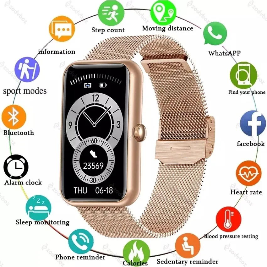 2023 New Smart Band Women Watch Fitness Tracker Bracelet Waterproof Smartwatch Heart Rate Monitor Blood Oxygen For Huawei Xiaomi
2023 New Smart Band Women Watch Fitness Tracker Bracelet Waterproof Smartwatch Heart Rate Monitor Blood Oxygen For Huawei Xiaomi
