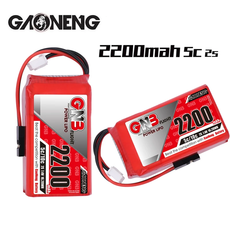 Original GNB Lipo Battery 7.4V 2S 2200mah 5C/10C With JR Socket For Transmitter TX Remote Control RC Rarts
Original GNB Lipo Battery 7.4V 2S 2200mah 5C/10C With JR Socket For Transmitter TX Remote Control RC Rarts