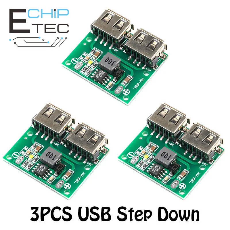 3PCS 9V 12V 24V to 5V DC-DC Buck Charger Power Module Dual USB Output 3A Car Charger Voltage Regulator 6-26V
3PCS 9V 12V 24V to 5V DC-DC Buck Charger Power Module Dual USB Output 3A Car Charger Voltage Regulator 6-26V