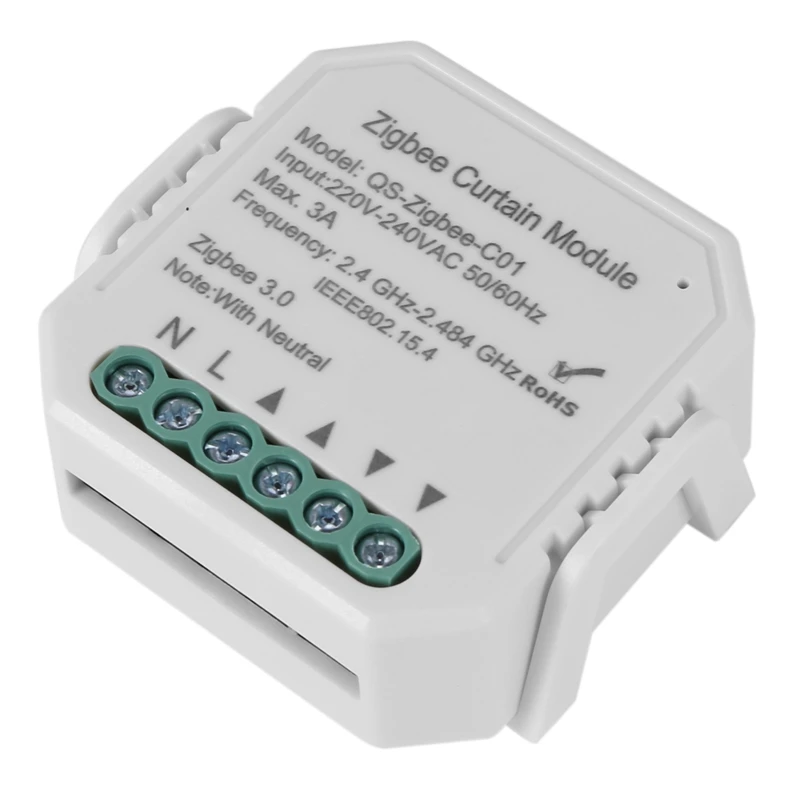 Модуль переключателя для штор Zigbee, мотор для шторы с роликовым затвором, дистанционное управление с приложения Tuya Smart Life для Google Home/Siri/Alexa
Модуль переключателя для штор Zigbee, мотор для шторы с роликовым затвором, дистанционное управление с приложения Tuya Smart Life для Google Home/Siri/Alexa