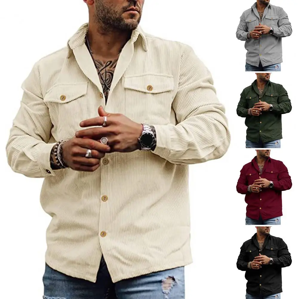 Cool Autumn Shirt Comfortable Men Shirt Long Sleeves Lapel Loose Spring Shirt Vintage
Cool Autumn Shirt Comfortable Men Shirt Long Sleeves Lapel Loose Spring Shirt Vintage