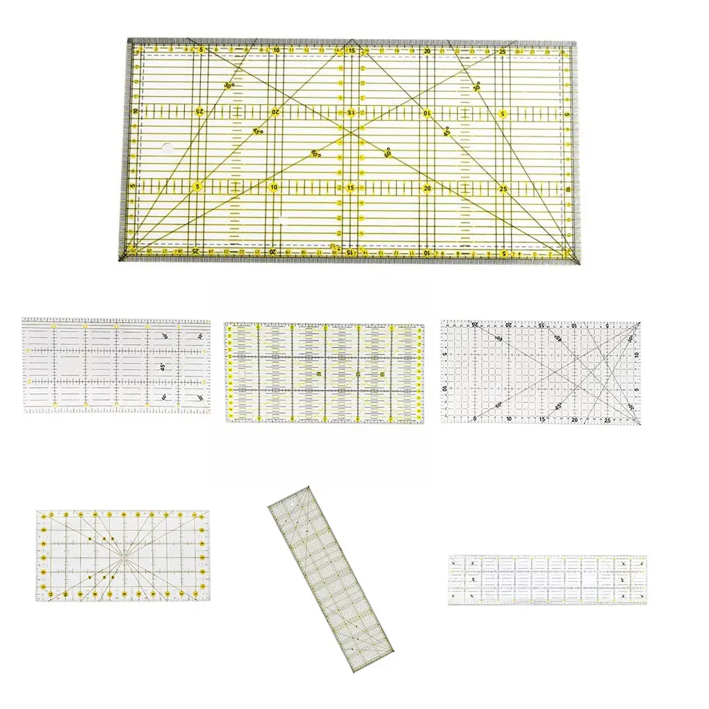 1pcs Acrylic Patchwork Aligned Ruler Transparent Drawing Ruler Office School Sewing Measuring Supplies Hand DIY Sewing Tools
1pcs Acrylic Patchwork Aligned Ruler Transparent Drawing Ruler Office School Sewing Measuring Supplies Hand DIY Sewing Tools