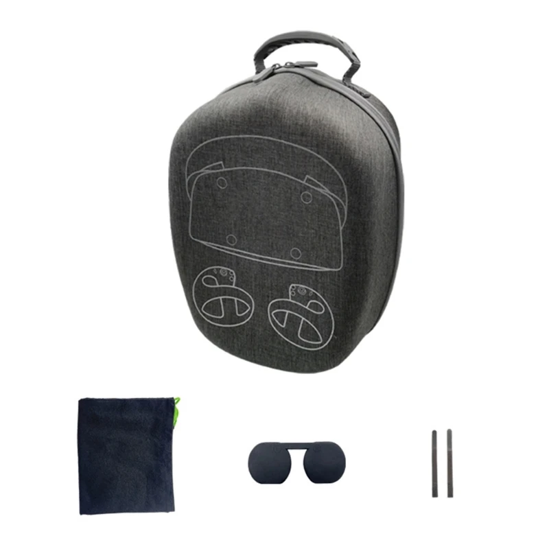 Headset Storage Bag Shells for PS VR2 Headset Carrying Bag with Inner Pocket Hard EVA Box with Lens Cover Belt Accessory
Headset Storage Bag Shells for PS VR2 Headset Carrying Bag with Inner Pocket Hard EVA Box with Lens Cover Belt Accessory