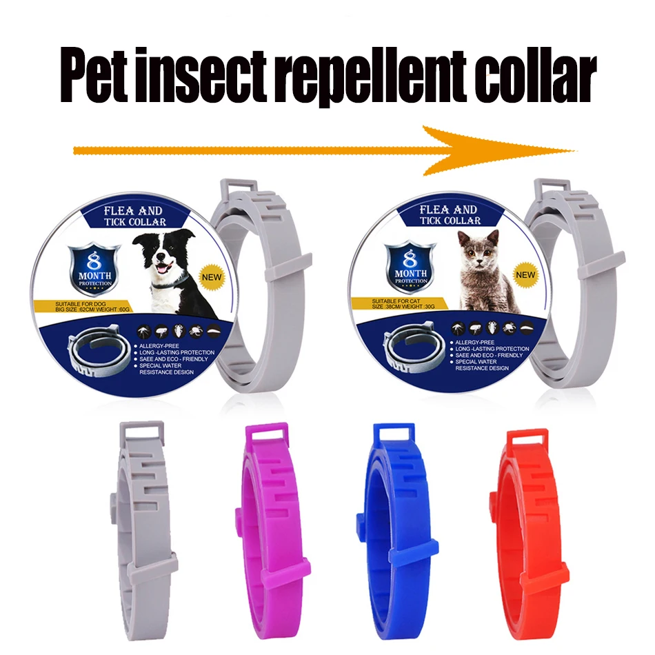 Pet flea and tick collars for dogs and cats, flea prevention collars for more than 6 months, anti mosquito and insect repellent
Pet flea and tick collars for dogs and cats, flea prevention collars for more than 6 months, anti mosquito and insect repellent