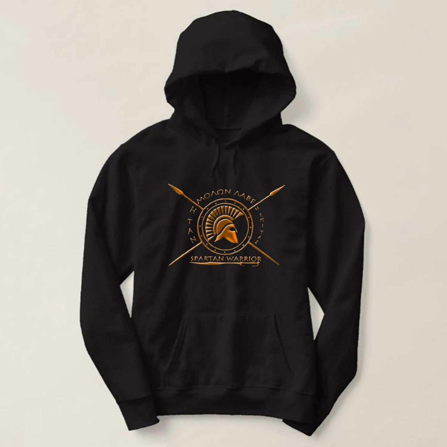 

Come Back with Your Shield Spartan Warrior Molon Labe Pullover Hoodie 100% Cotton Comfortable Casual Sweatshirt Streetwear