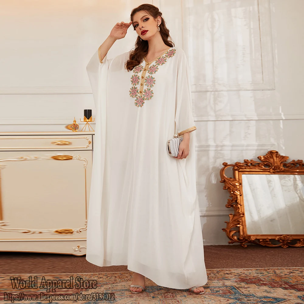 Eid Mubarak White Abaya Dubai Kaftan Turkey Muslim Dress Islam Robe Longue Abayas African Dresses For Women Caftan Marocain
Eid Mubarak White Abaya Dubai Kaftan Turkey Muslim Dress Islam Robe Longue Abayas African Dresses For Women Caftan Marocain