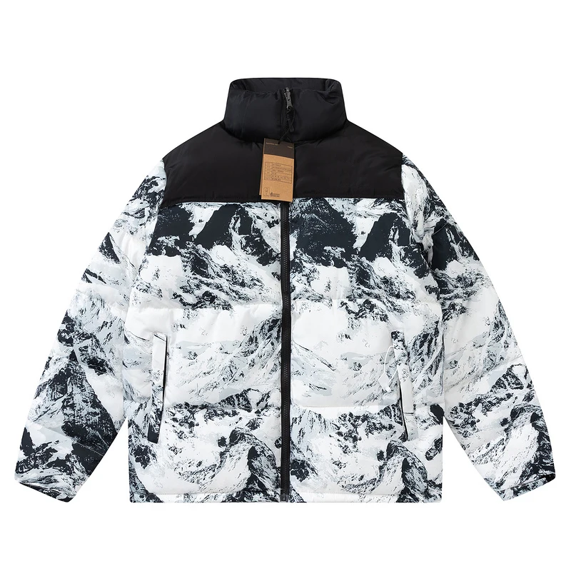 The Snow Mountain Puffer Jacket Men Women Fashion Embroidery Down Padded Jackets Vintage Clothes Winter Couple Loose Cotton Coat
The Snow Mountain Puffer Jacket Men Women Fashion Embroidery Down Padded Jackets Vintage Clothes Winter Couple Loose Cotton Coat