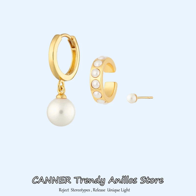 CANNER Bohemian 925 Sterling Silver Gold Color Drop Earrings Set For Women Pearl Earrings 2022 INS Trend Set of Earrings Jewelry
CANNER Bohemian 925 Sterling Silver Gold Color Drop Earrings Set For Women Pearl Earrings 2022 INS Trend Set of Earrings Jewelry