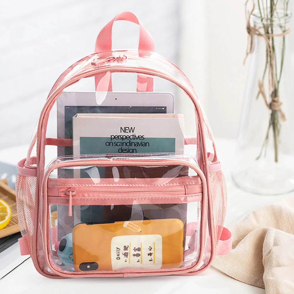 Transparent Backpack Waterproof Student Jelly Rucksack Storage Bag Men Women Clear Backpacks Top-Handle School Book Bag
Transparent Backpack Waterproof Student Jelly Rucksack Storage Bag Men Women Clear Backpacks Top-Handle School Book Bag