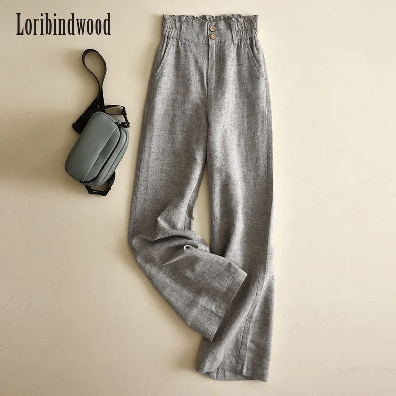 Flax Wide Leg Pants for Women with High Waisted Draping Loose Casual Cotton and Linen Pants Bud Waist Flax Straight Leg Pants
Flax Wide Leg Pants for Women with High Waisted Draping Loose Casual Cotton and Linen Pants Bud Waist Flax Straight Leg Pants