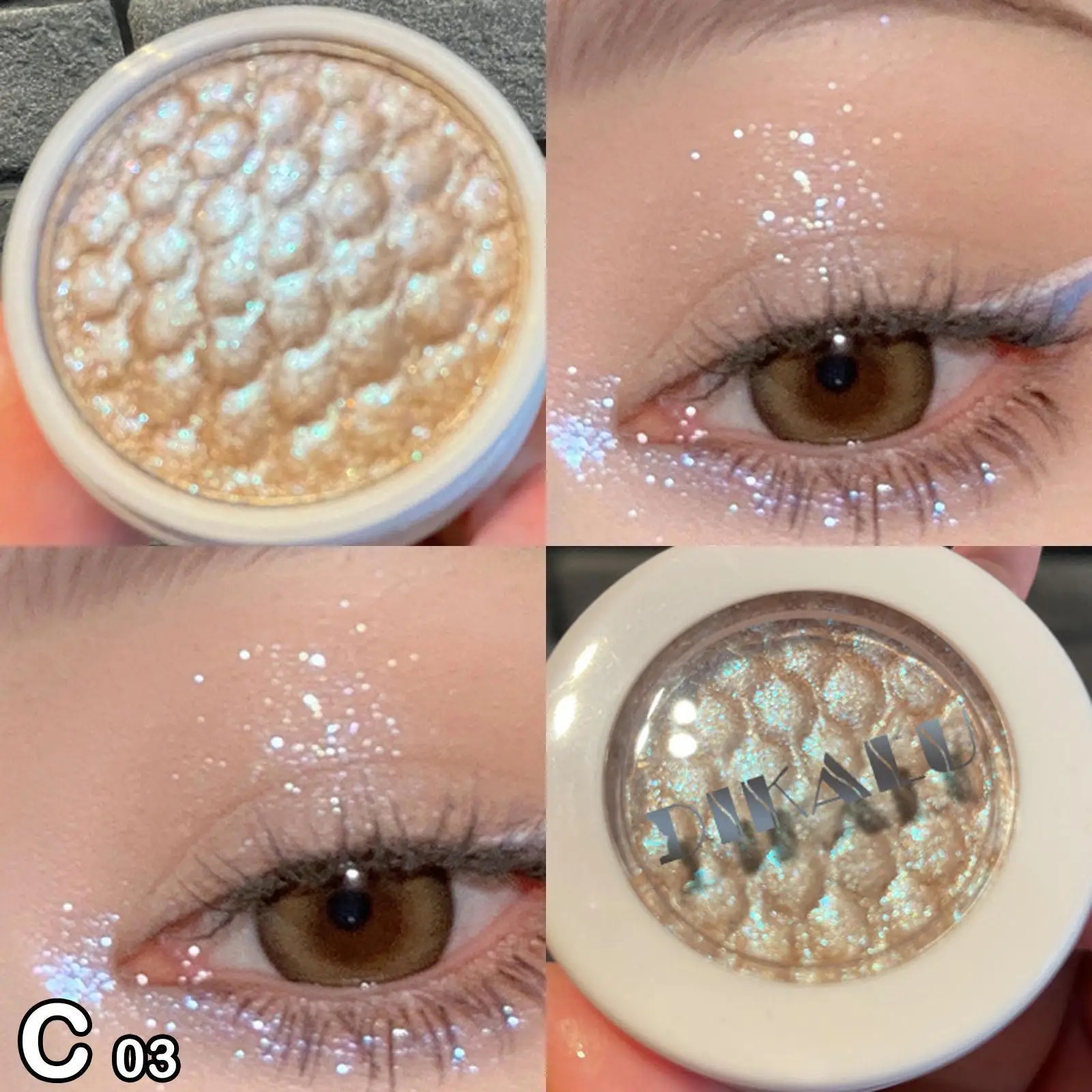 Monochrome Glitter Eyeshadow Shiny Diamond Eye Shadow Shimmer Powder Highlighter Makeup New Bright Palette Color Eye Cosmet H2c8
Monochrome Glitter Eyeshadow Shiny Diamond Eye Shadow Shimmer Powder Highlighter Makeup New Bright Palette Color Eye Cosmet H2c8
