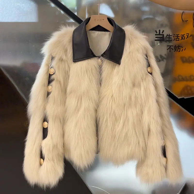 2023 Women Autumn Winter Faux Fur Coat Fake Fox Fur Jackets Lady Thick Warm Soft Fluffy Long Sleeve Loose Outerwear Coats D31
2023 Women Autumn Winter Faux Fur Coat Fake Fox Fur Jackets Lady Thick Warm Soft Fluffy Long Sleeve Loose Outerwear Coats D31