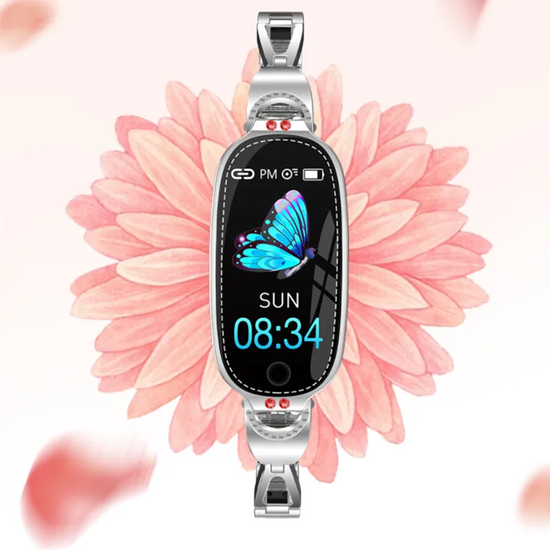 Smart Watch Women Luxury Lovely Bracelet Heart Rate Monitor Sleep Fashion Smart Bracelet Connect IOS Android Gift for Girl
Smart Watch Women Luxury Lovely Bracelet Heart Rate Monitor Sleep Fashion Smart Bracelet Connect IOS Android Gift for Girl