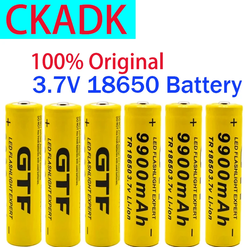 Original 18650 Battery 3.7V 9900mAh Rechargeable Lithium Ion Battery for LED Flashlight Hot New High Quality Batteries NEW
Original 18650 Battery 3.7V 9900mAh Rechargeable Lithium Ion Battery for LED Flashlight Hot New High Quality Batteries NEW