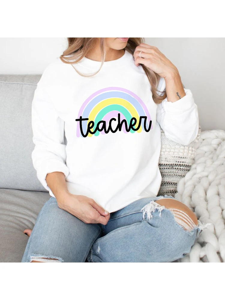 Teacher Sweatshirt Retro Rainbow Teacher Sweater Gift for Teachers Cute Teaching Pullover Christmas Present Crewneck
Teacher Sweatshirt Retro Rainbow Teacher Sweater Gift for Teachers Cute Teaching Pullover Christmas Present Crewneck