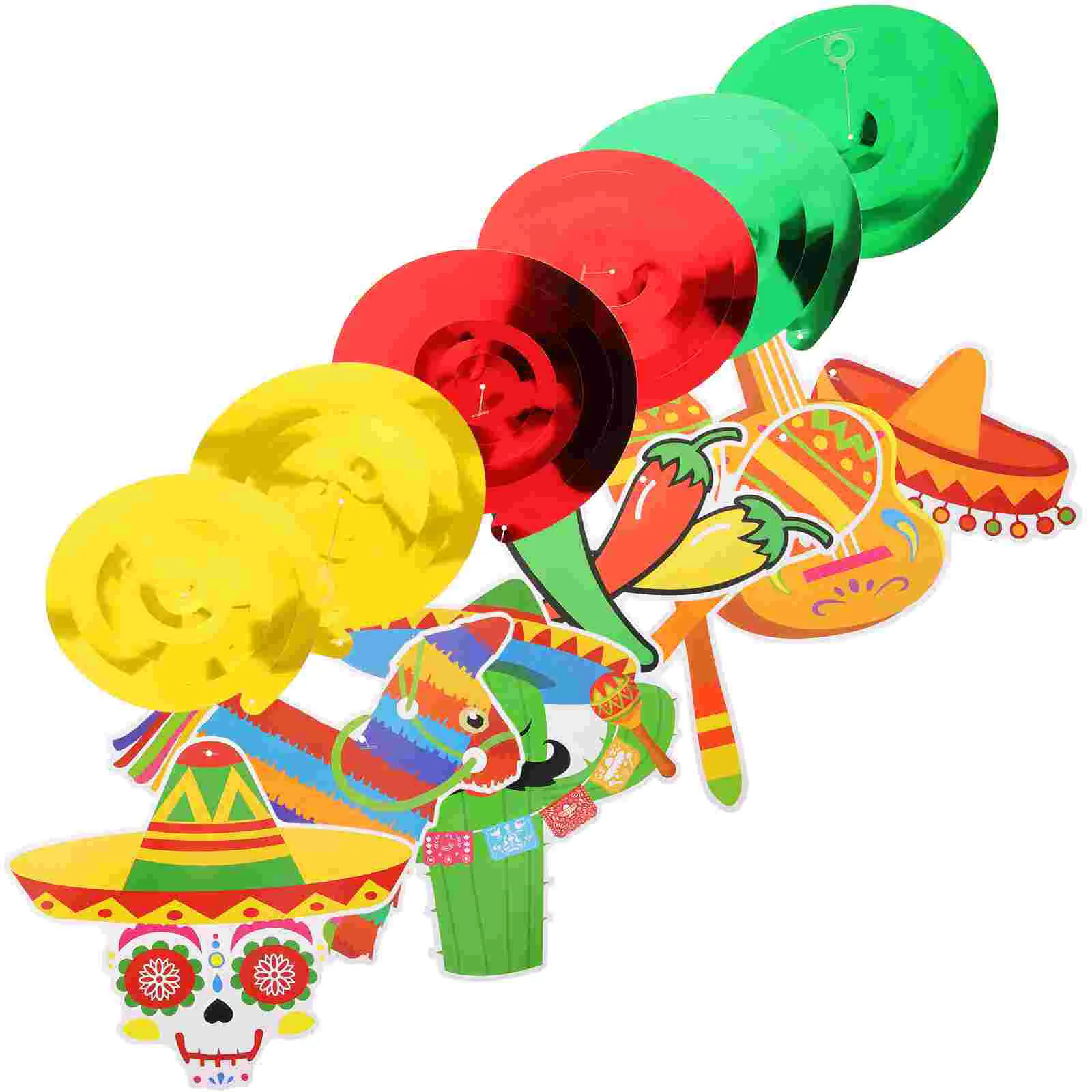 18 Pcs Party Decor Swirls Hanging Ornaments Card Banner Props Plastic Fiesta Decoration
18 Pcs Party Decor Swirls Hanging Ornaments Card Banner Props Plastic Fiesta Decoration