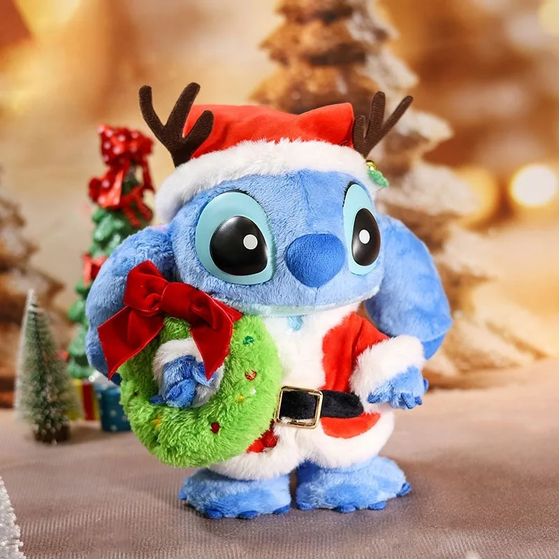 Рождественская фигурка Stitch кукла Дисней аксессуары для персонажей аниме каваи
