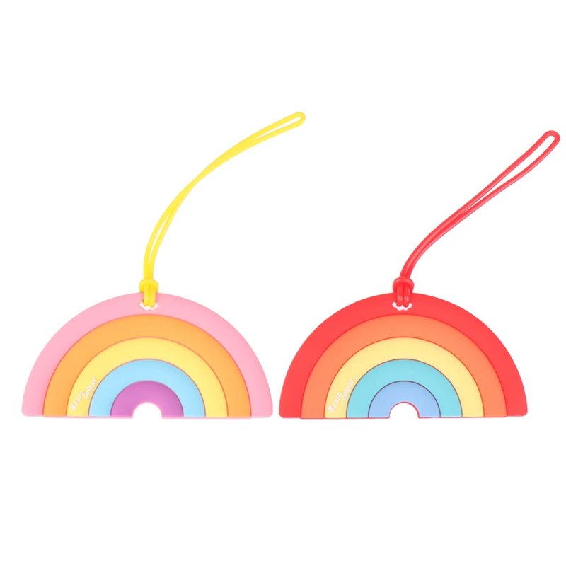Cute Rainbow Luggage Tag Silica Gel Suitcase ID Address Holder Baggage Boarding Tag Portable Label Travel Accessories
Cute Rainbow Luggage Tag Silica Gel Suitcase ID Address Holder Baggage Boarding Tag Portable Label Travel Accessories