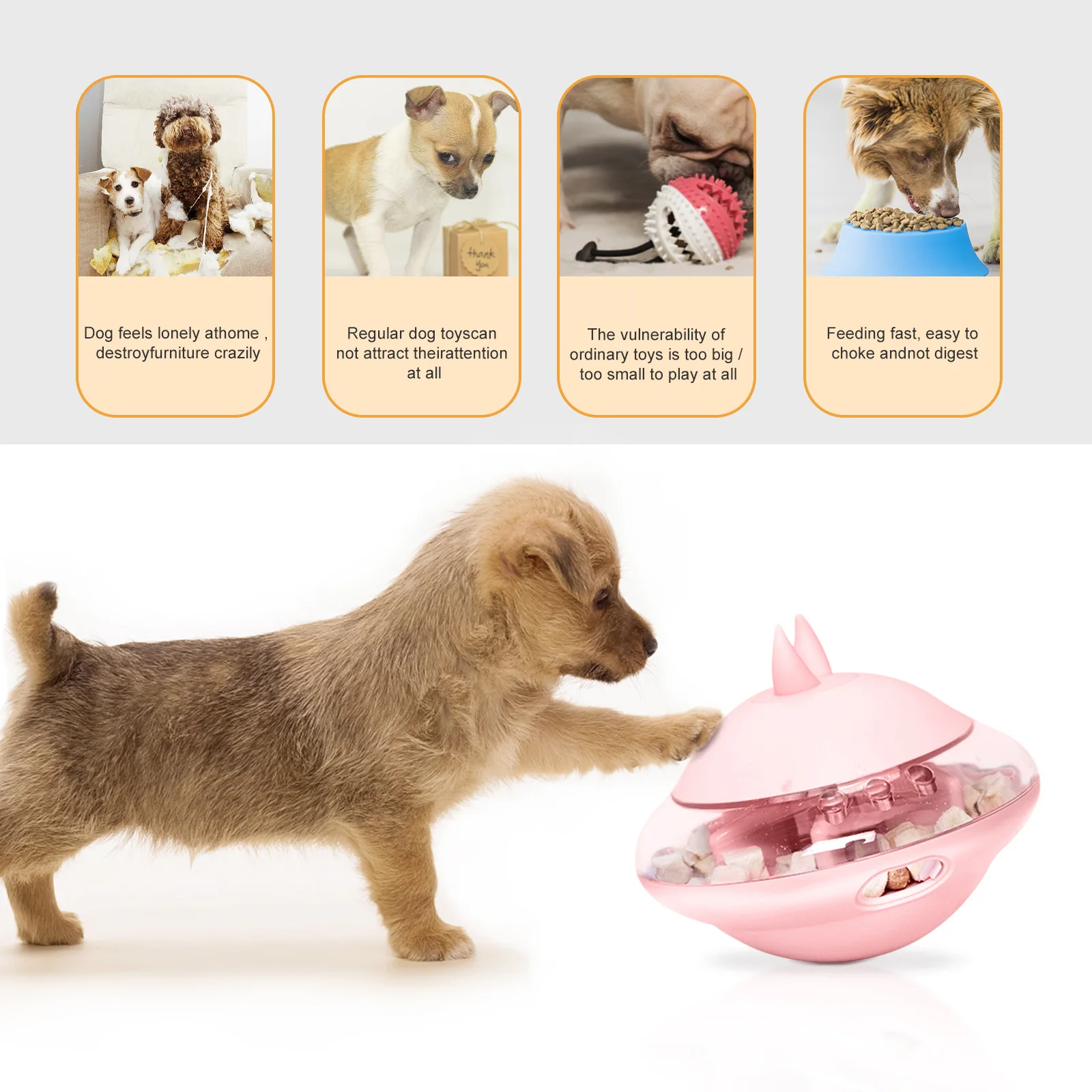 Dog Toys Pet Tumbler Dog Food Toy Dog Relieves Boredom Leaking Food Ball Feeder Dog Accessories Pet Gadgets for Dog Pet Products
Dog Toys Pet Tumbler Dog Food Toy Dog Relieves Boredom Leaking Food Ball Feeder Dog Accessories Pet Gadgets for Dog Pet Products