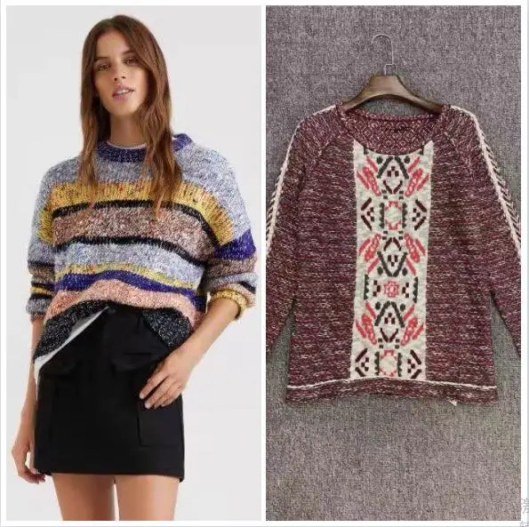 Foreign trade Spain desigual women's sweater warm round neck color casual pullover sweater autumn and winter
Foreign trade Spain desigual women's sweater warm round neck color casual pullover sweater autumn and winter