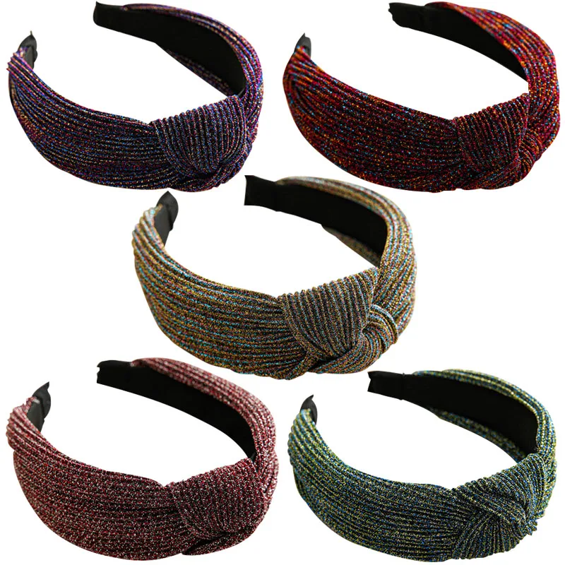 Fashion Metallic Shiny Fabric Knotted Headband Solid Soft HairBand Simple Vintage Hair Hoop for Women girls Hair Accessories
Fashion Metallic Shiny Fabric Knotted Headband Solid Soft HairBand Simple Vintage Hair Hoop for Women girls Hair Accessories