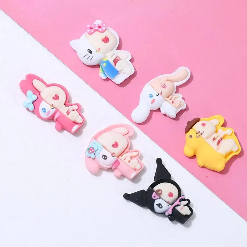 10 шт. кавайный Sanrio Hellokittys Mymelody Kuromi Diy резиновый аксессуар милый аниме чехол украшение для волос Скелет украшение подарок для девочек
10 шт. кавайный Sanrio Hellokittys Mymelody Kuromi Diy резиновый аксессуар милый аниме чехол украшение для волос Скелет украшение подарок для девочек