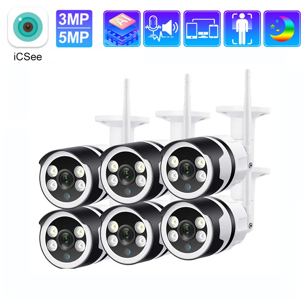 Techage AI IP камера 3MP/5MP безопасности 
Techage AI IP камера 3MP/5MP безопасности