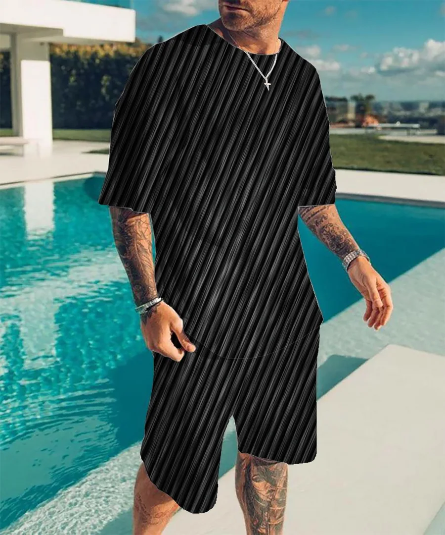 Fashion Summer Men's 2 Piece Short Sleeve + Shorts Sportswear Beach Streetwear Camo 3D Print Men's Suit
Fashion Summer Men's 2 Piece Short Sleeve + Shorts Sportswear Beach Streetwear Camo 3D Print Men's Suit