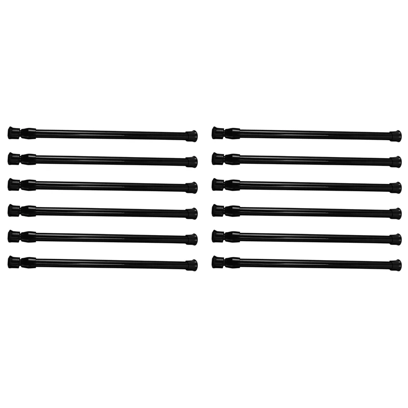 Small Tension Rods For Cabinets Cupboard Bars For RV Closets Refrigerator, Spring Rods 11.8 To 19.6 Inches, 12 Packs
Small Tension Rods For Cabinets Cupboard Bars For RV Closets Refrigerator, Spring Rods 11.8 To 19.6 Inches, 12 Packs