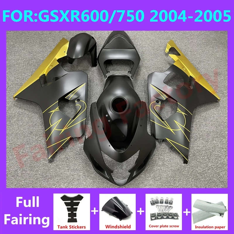 NEW ABS Motorcycle Whole Fairing kit fit for GSXR600 750 04 05 GSXR 600 GSX-R750 K4 2004 2005 full Fairings kits set matte black
NEW ABS Motorcycle Whole Fairing kit fit for GSXR600 750 04 05 GSXR 600 GSX-R750 K4 2004 2005 full Fairings kits set matte black