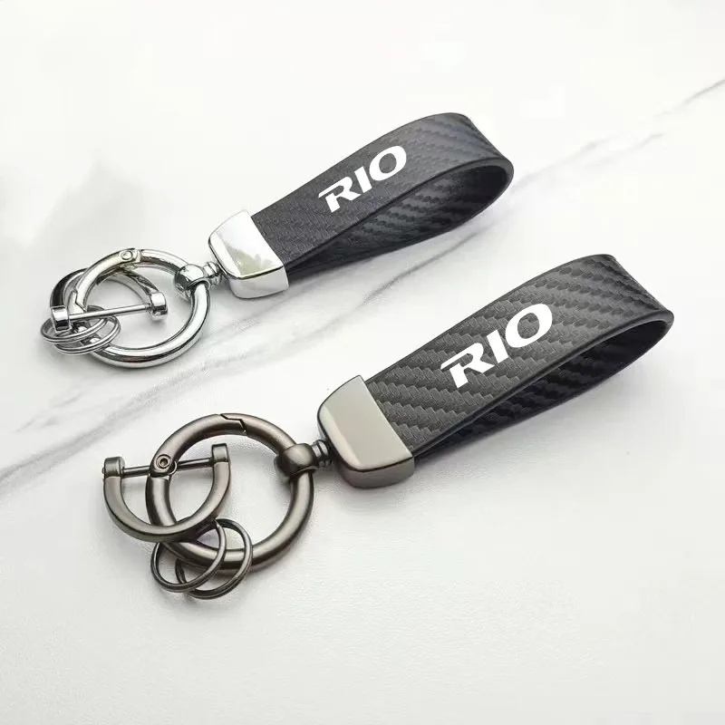 For KIA RIO Carbon Fiber Pattern Leather Horseshoe Buckle Car Logo Creative Custom Key Ring Car Accessories
For KIA RIO Carbon Fiber Pattern Leather Horseshoe Buckle Car Logo Creative Custom Key Ring Car Accessories