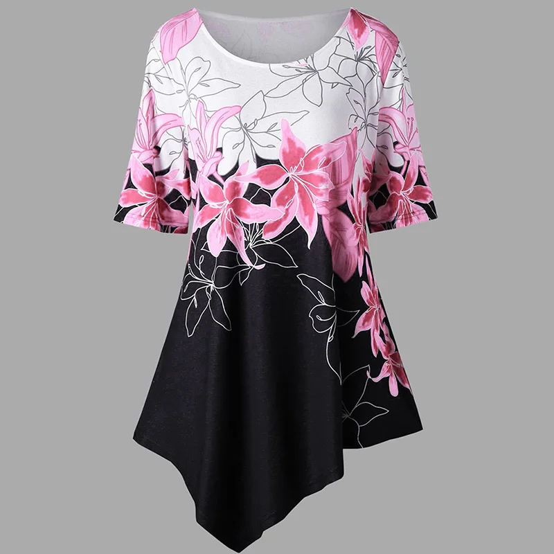 Plus Size Floral Print Short Dress Women Summer Irregular Hem Casual Bohemian Short Sleeve Beach Mini Dress Vestidos Hot Sale
Plus Size Floral Print Short Dress Women Summer Irregular Hem Casual Bohemian Short Sleeve Beach Mini Dress Vestidos Hot Sale