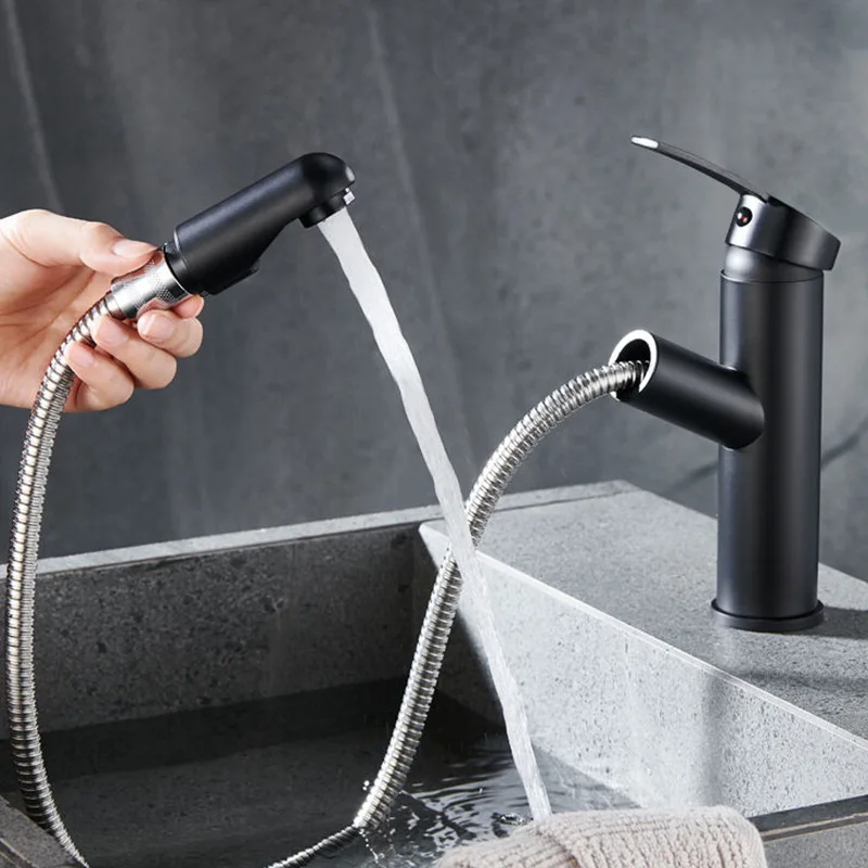 Toilet washbasin pull-out hot and cold faucet bathroom washbasin top basin white water outlet faucet
Toilet washbasin pull-out hot and cold faucet bathroom washbasin top basin white water outlet faucet