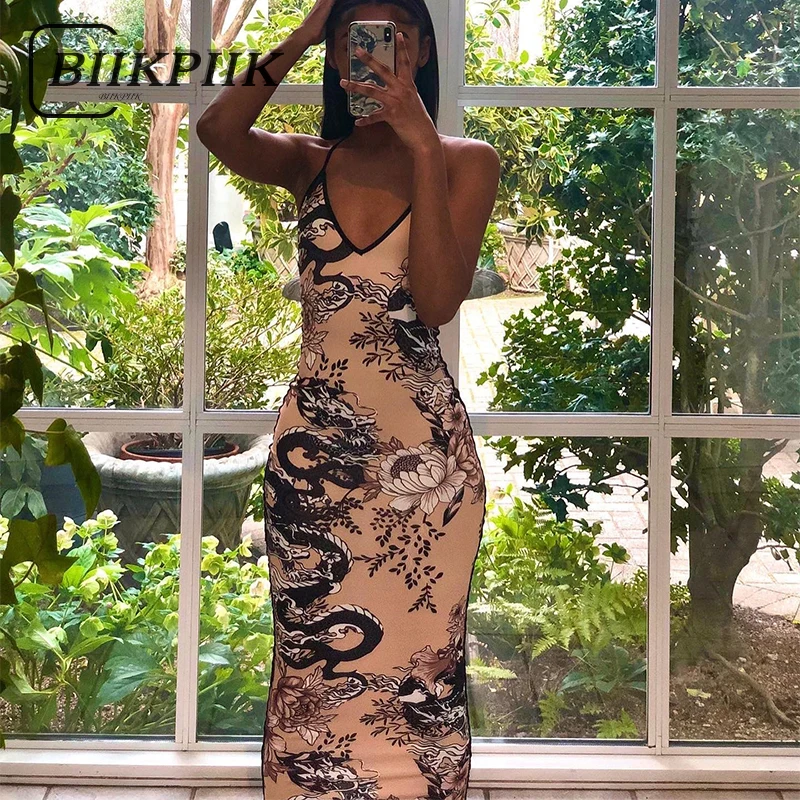 BIIKPIIK винтажный принт облегающее платье без рукавов Макси выпускного вечера 2022 сексуальные женские элегантные наряды Partywear вечерние Макси п...
BIIKPIIK винтажный принт облегающее платье без рукавов Макси выпускного вечера 2022 сексуальные женские элегантные наряды Partywear вечерние Макси п...