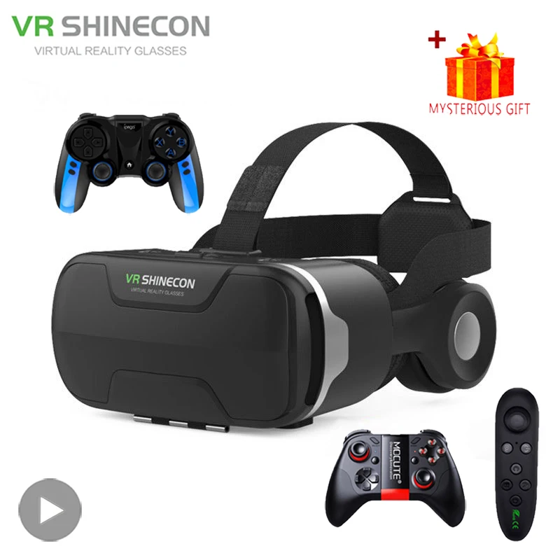 

Shinecon Viar 3D Virtual Reality VR Glasses Headset Helmet Devices Lenses Smart Goggles For Smartphones Mobile Phone Realidade
