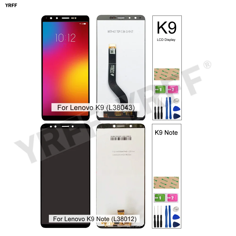 For Lenovo K9 Note L38012 LCD Screens For Lenovo K9 L38043 Original LCD Display+Touch Screen Digitizer Assembly Repair Parts
For Lenovo K9 Note L38012 LCD Screens For Lenovo K9 L38043 Original LCD Display+Touch Screen Digitizer Assembly Repair Parts