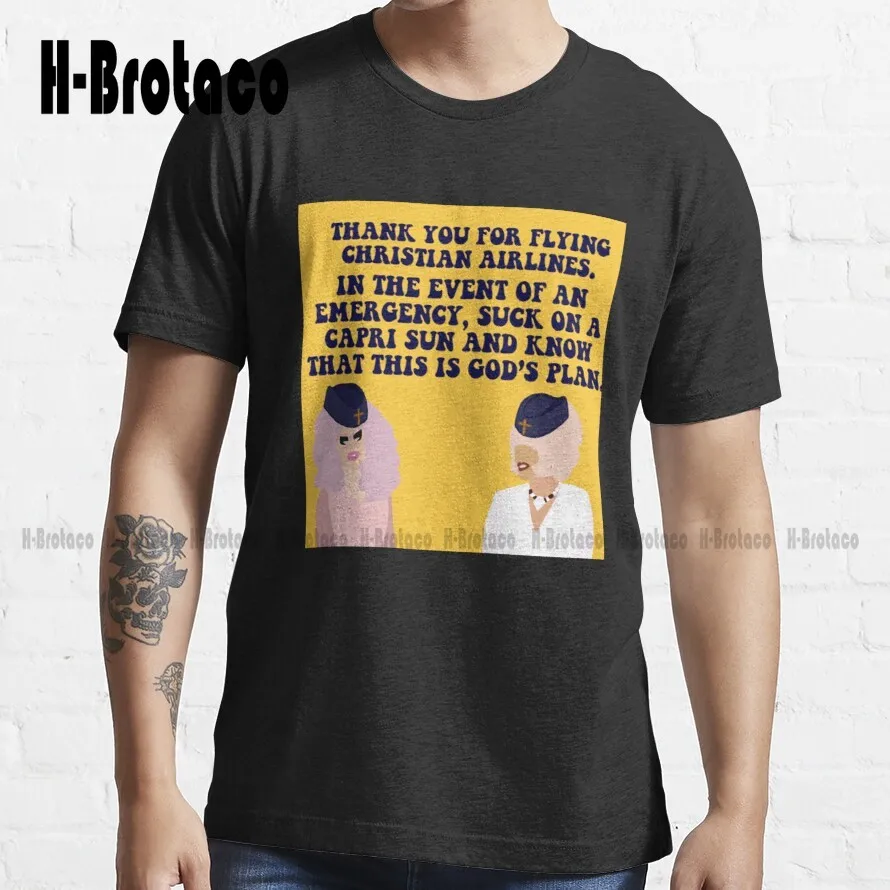 Trixie And Katya Christian Airlines T-Shirt Big And Tall Shirts For Men Xs-5Xl Breathable Cotton Comfortable Best Girls Sports
Trixie And Katya Christian Airlines T-Shirt Big And Tall Shirts For Men Xs-5Xl Breathable Cotton Comfortable Best Girls Sports